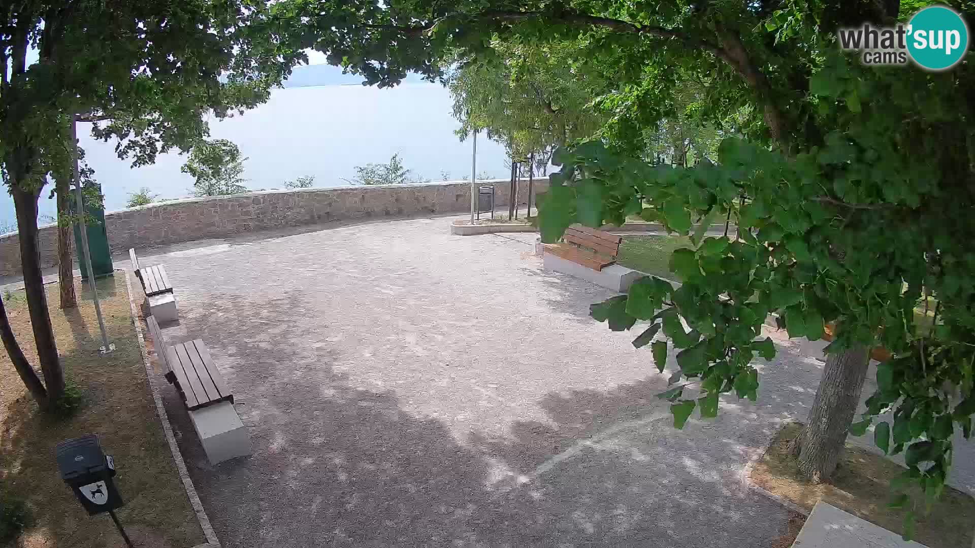 Senj Live Cam – Writers’ Park and the Velebit Channel