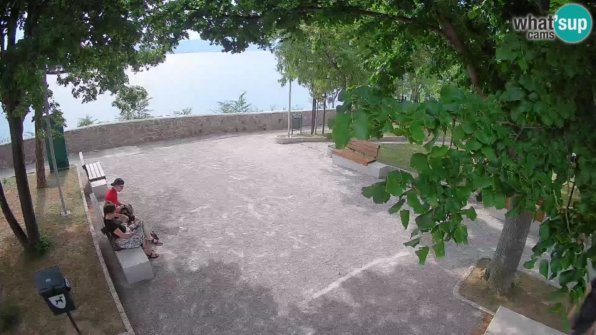 Senj Live Webcam – Schriftstellerpark und Velebit-Kanal
