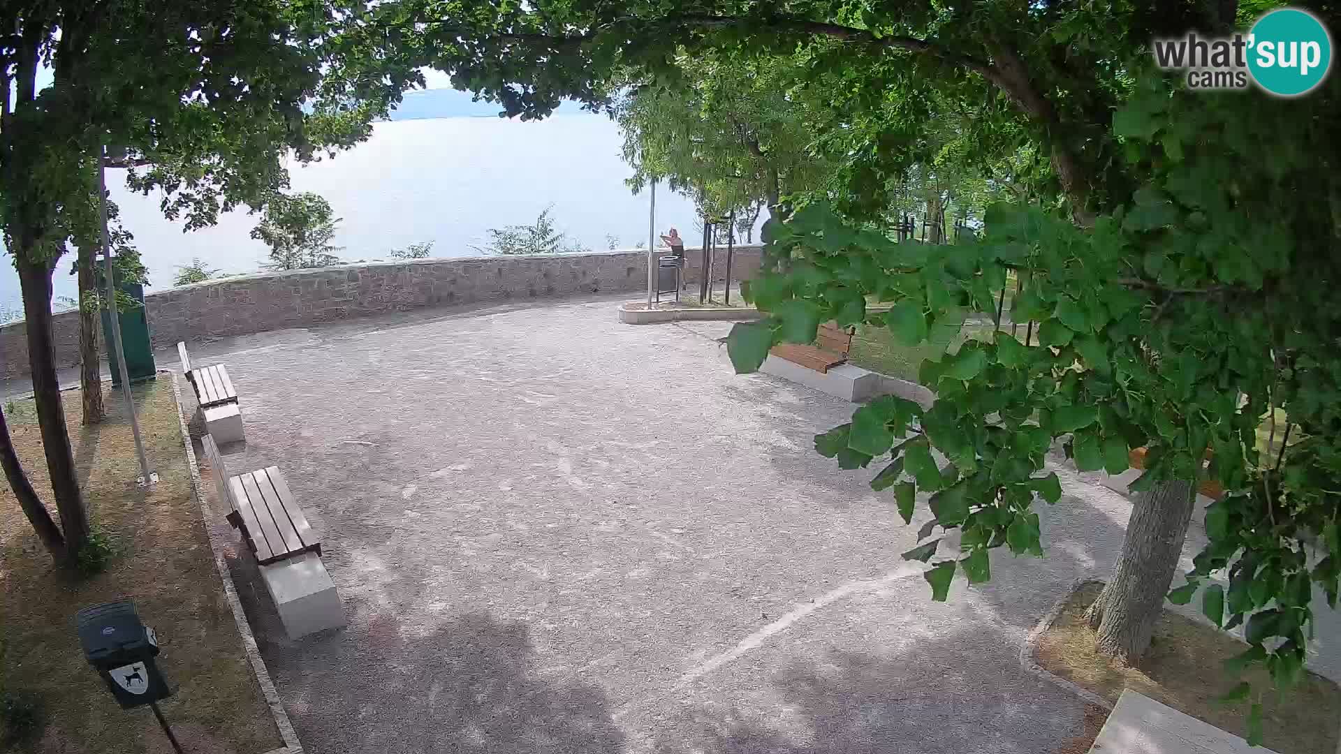 Webcam Senj en direct – Parc des Écrivains et canal du Velebit