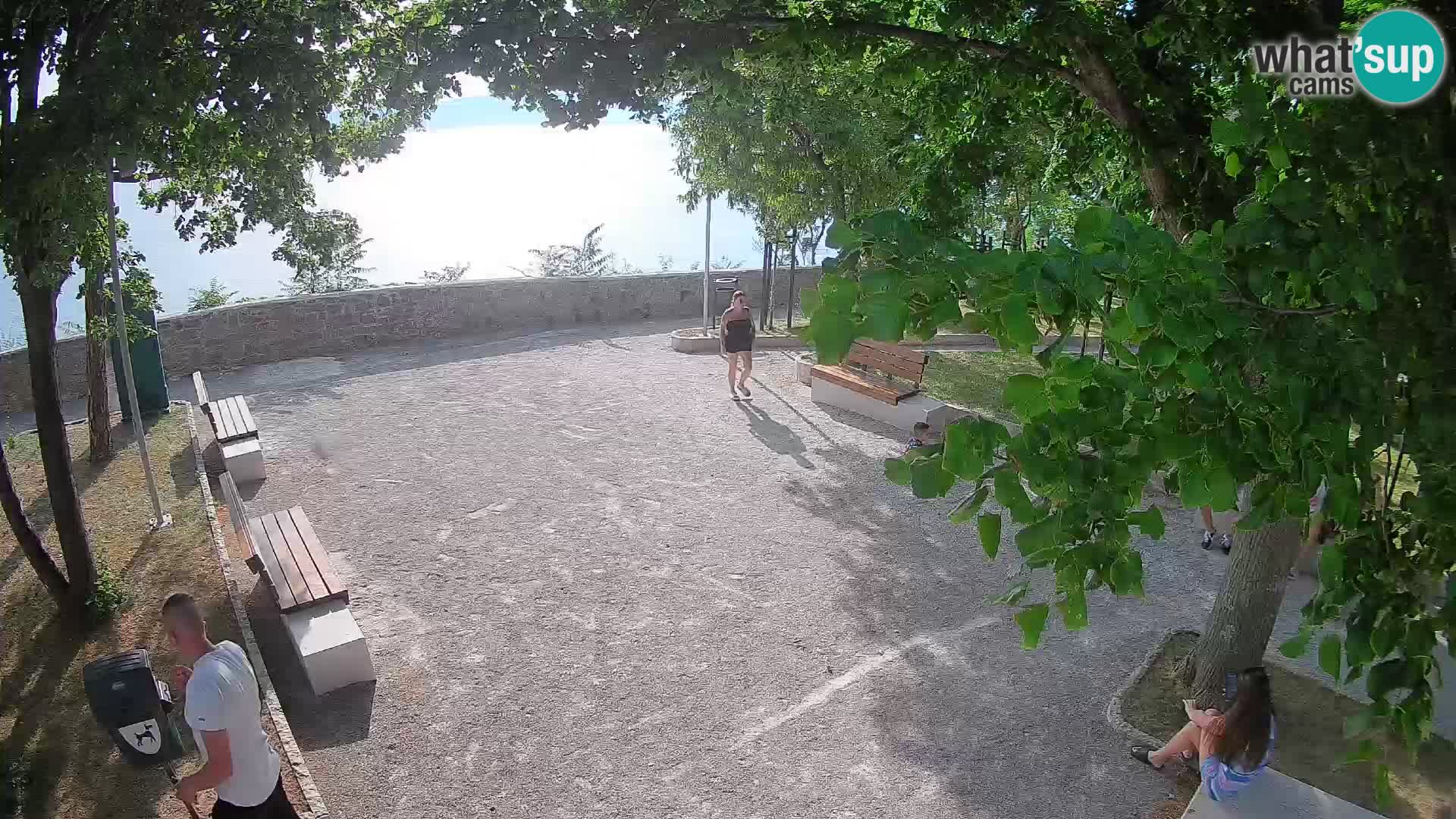 Senj Live Cam – Writers’ Park and the Velebit Channel