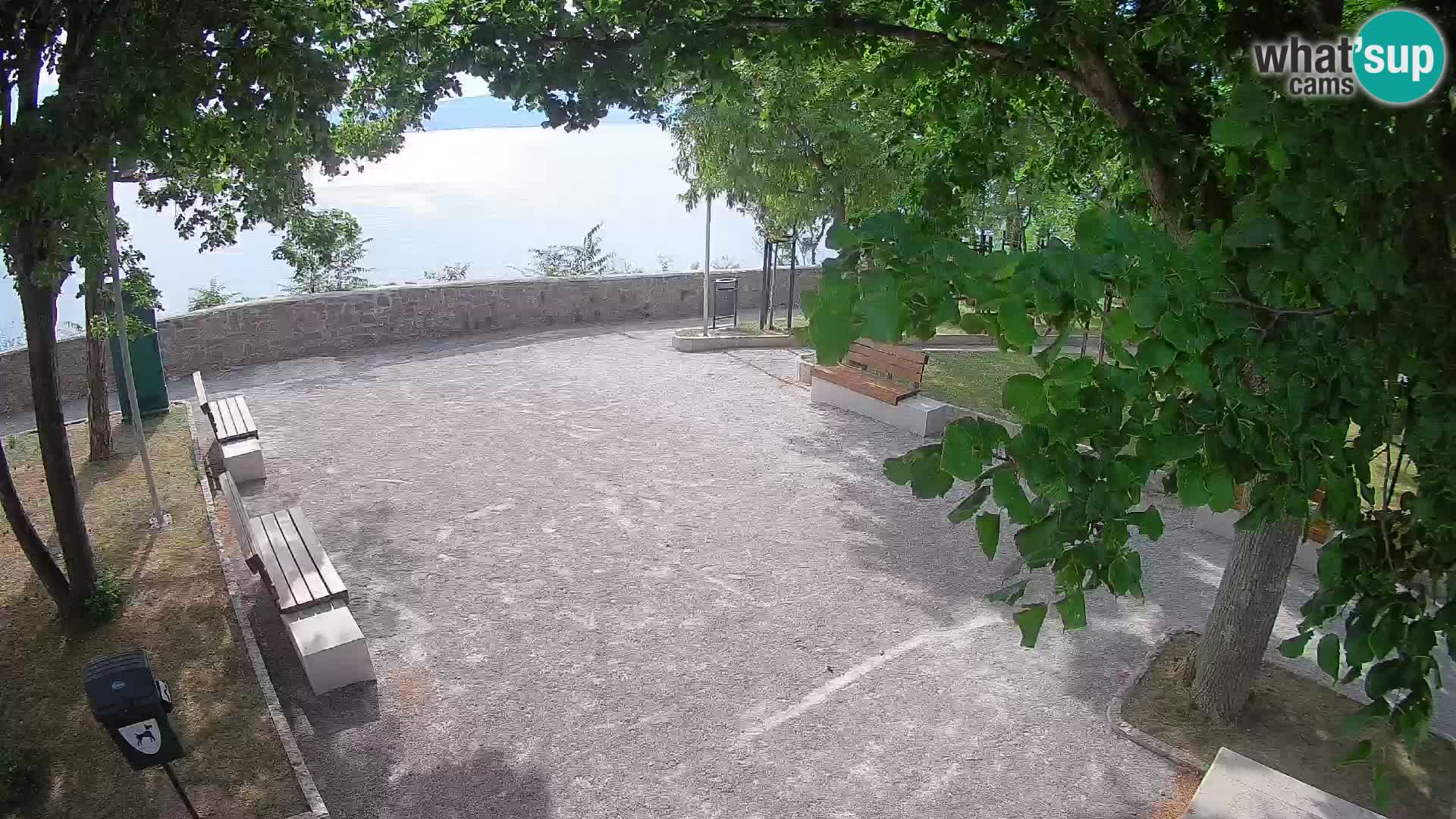 Kamera uživo Senj – Park književnika i Velebitski kanal