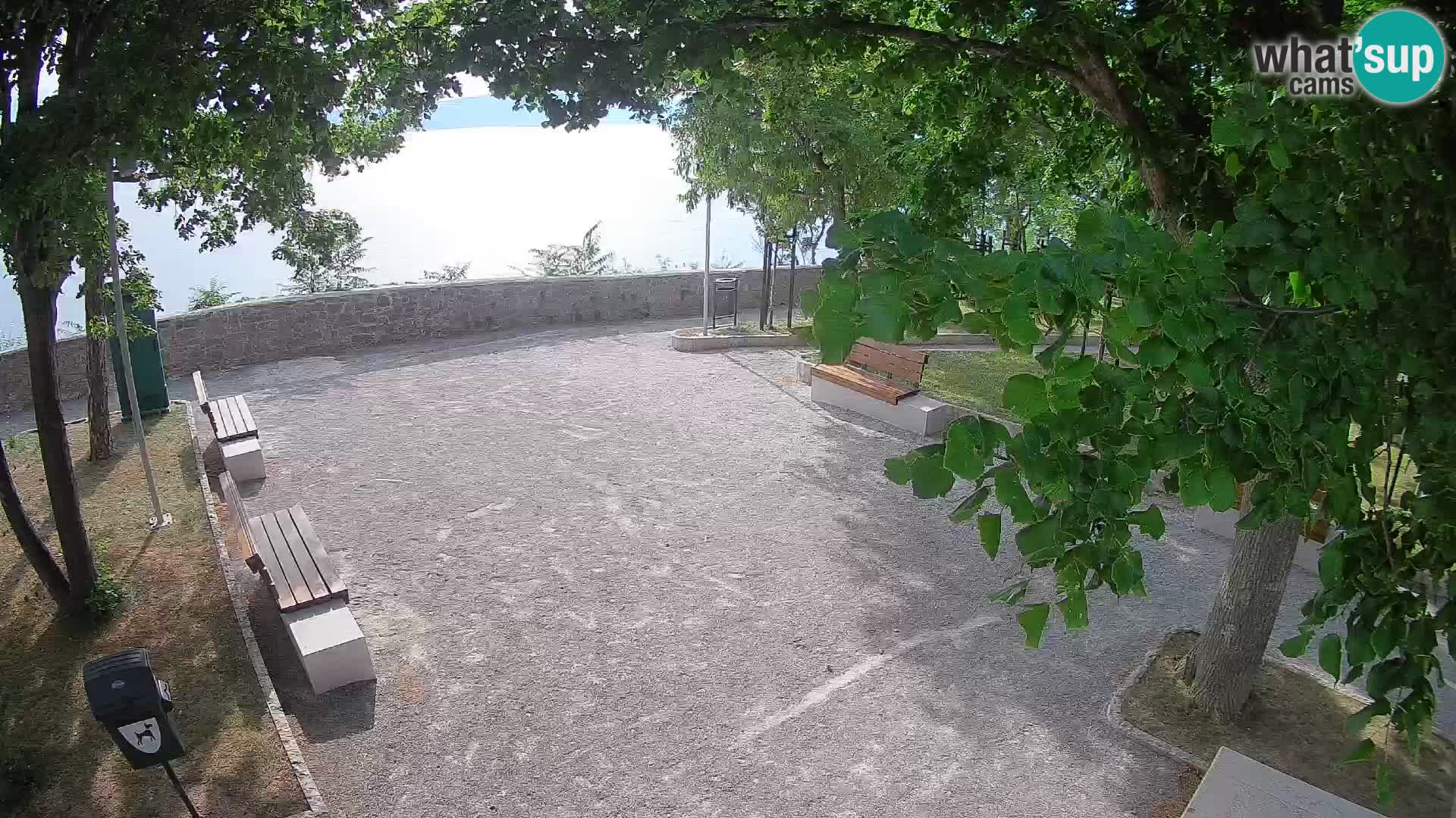 Senj Live Cam – Writers’ Park and the Velebit Channel