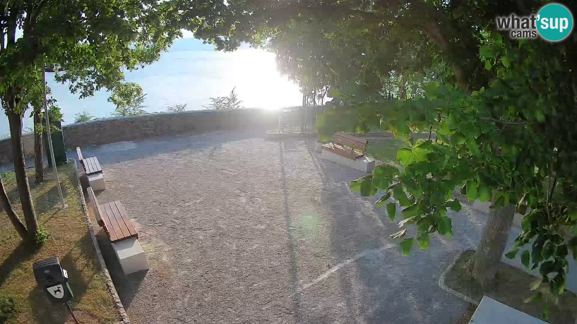 Senj Live Cam – Writers’ Park and the Velebit Channel