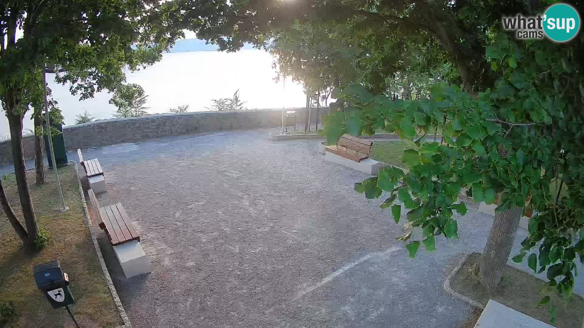 Senj Live Cam – Writers’ Park and the Velebit Channel