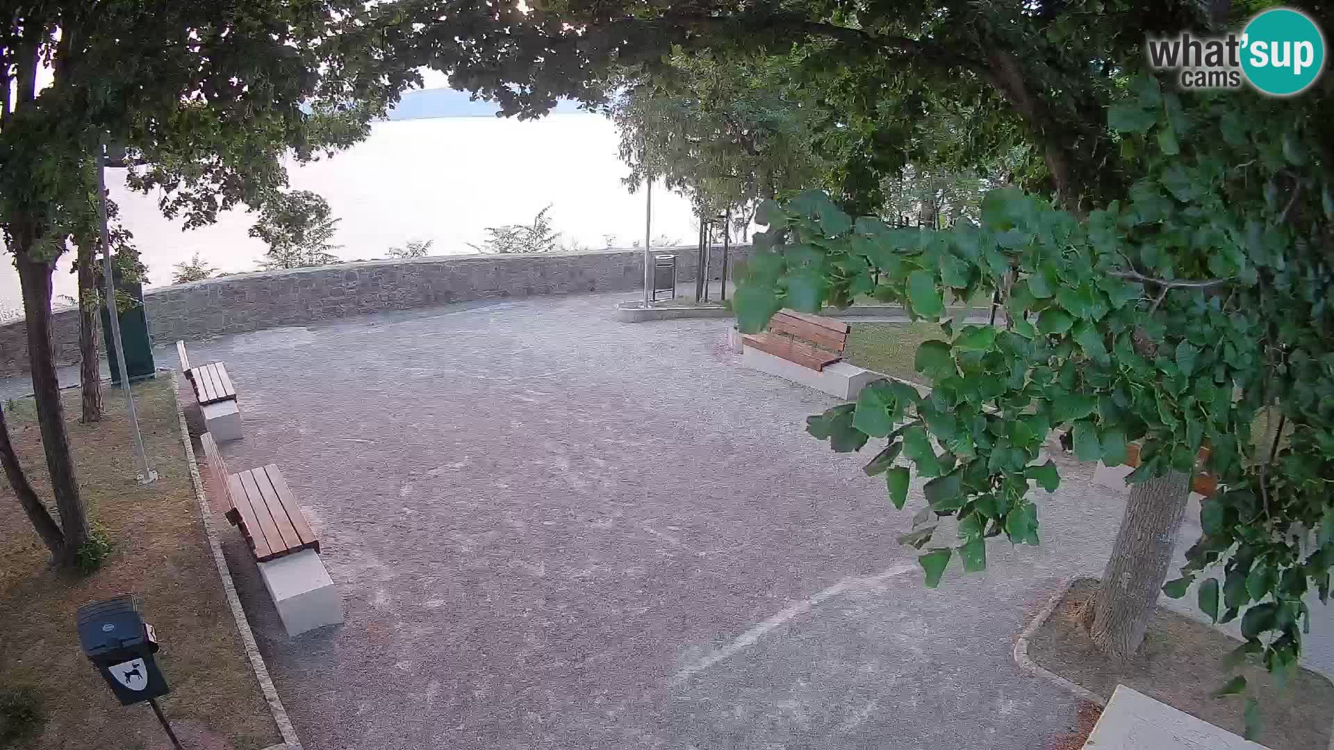 Senj Live Cam – Writers’ Park and the Velebit Channel
