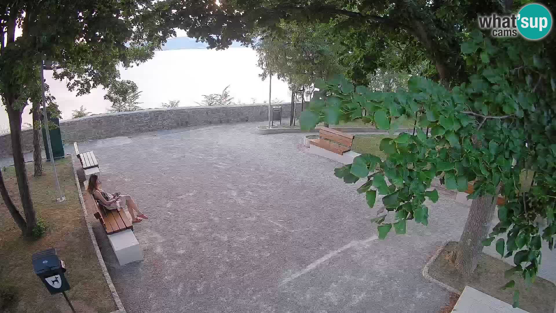 Senj Live Webcam – Schriftstellerpark und Velebit-Kanal