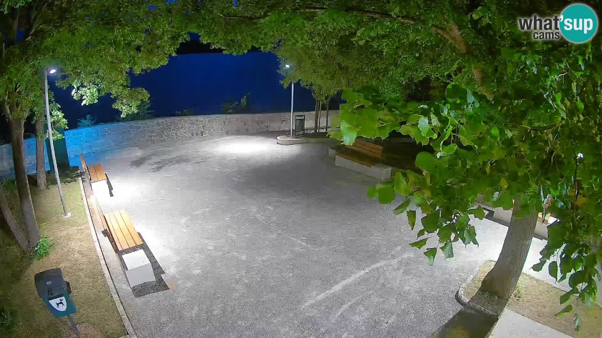 Senj Live Cam – Writers’ Park and the Velebit Channel