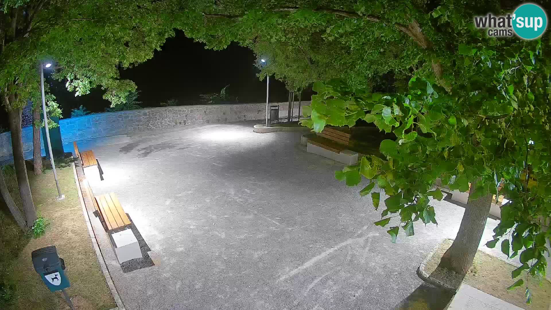 Senj Live Webcam – Schriftstellerpark und Velebit-Kanal