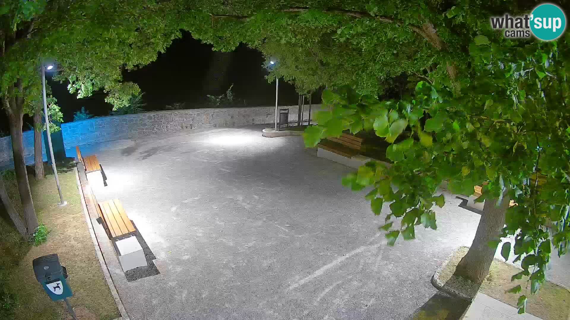 Senj Live Webcam – Schriftstellerpark und Velebit-Kanal
