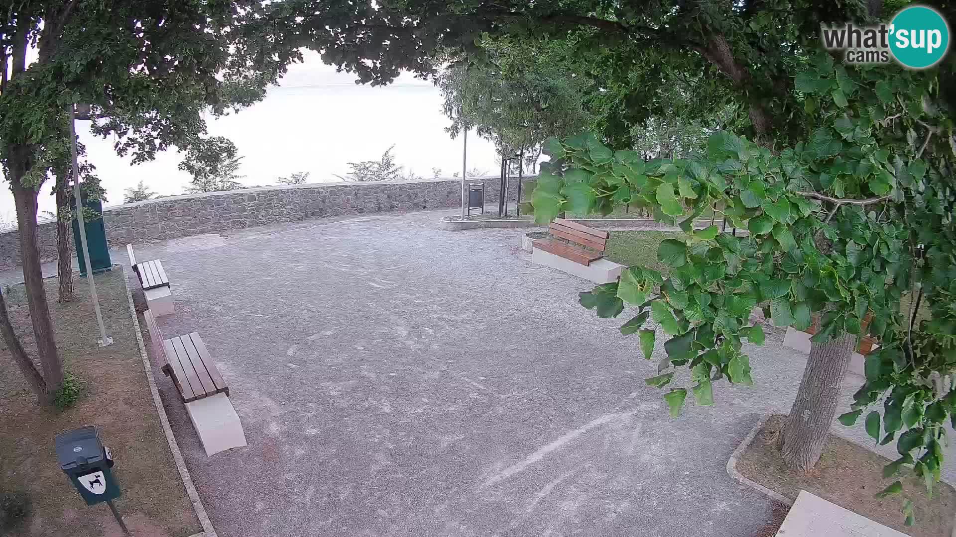 Senj Live Cam – Writers’ Park and the Velebit Channel