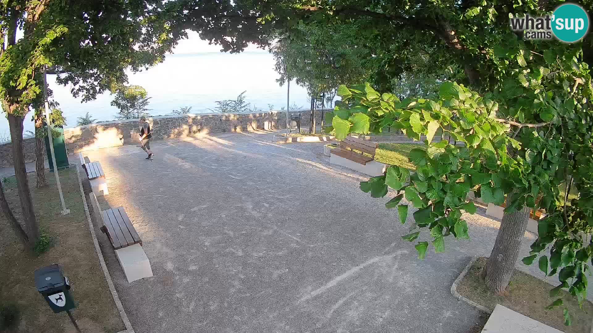 Senj Live Cam – Writers’ Park and the Velebit Channel
