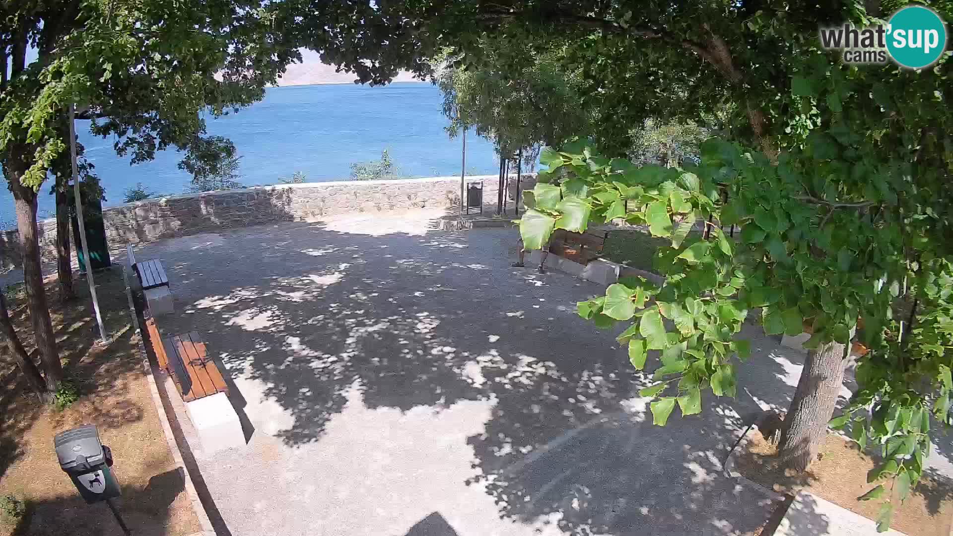 Senj Live Cam – Writers’ Park and the Velebit Channel