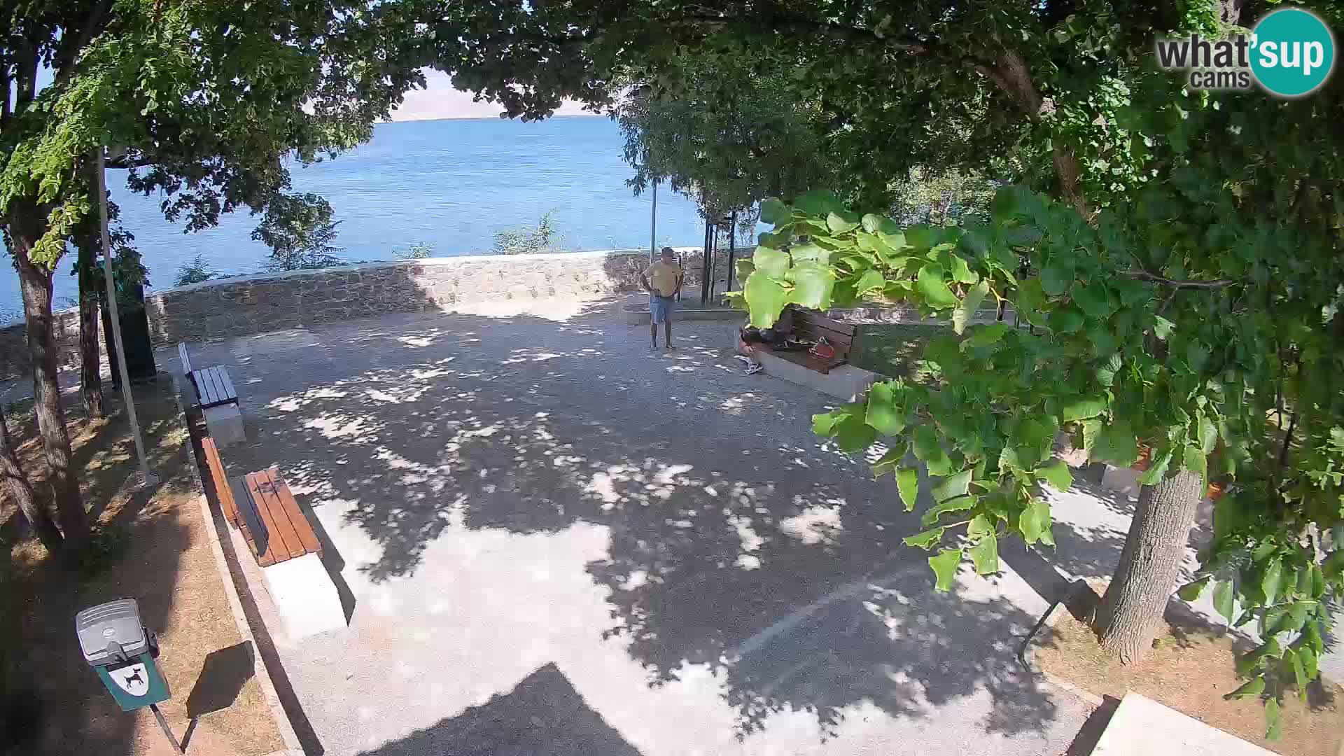 Senj Live Cam – Writers’ Park and the Velebit Channel
