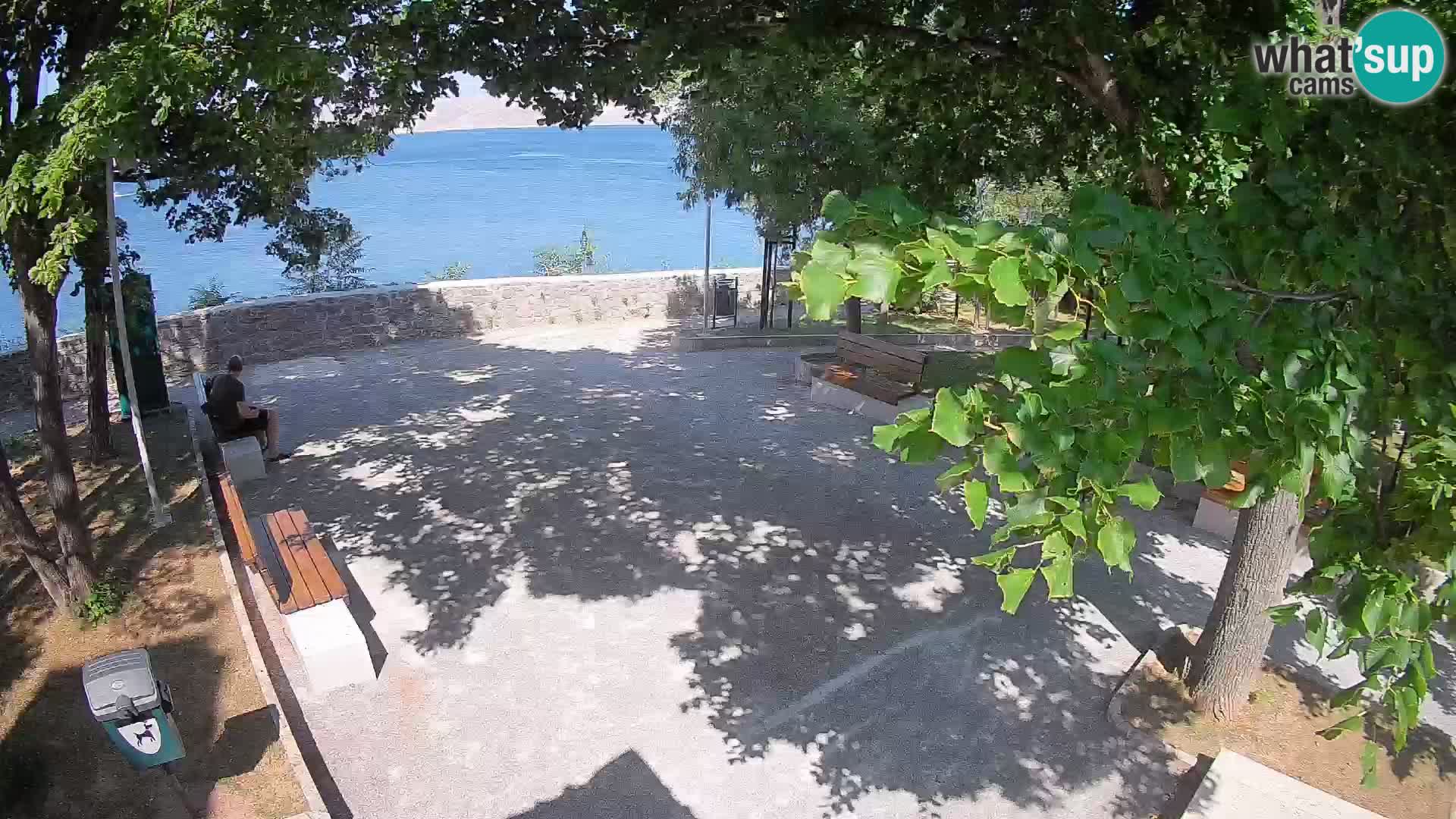 Senj Live Cam – Writers’ Park and the Velebit Channel