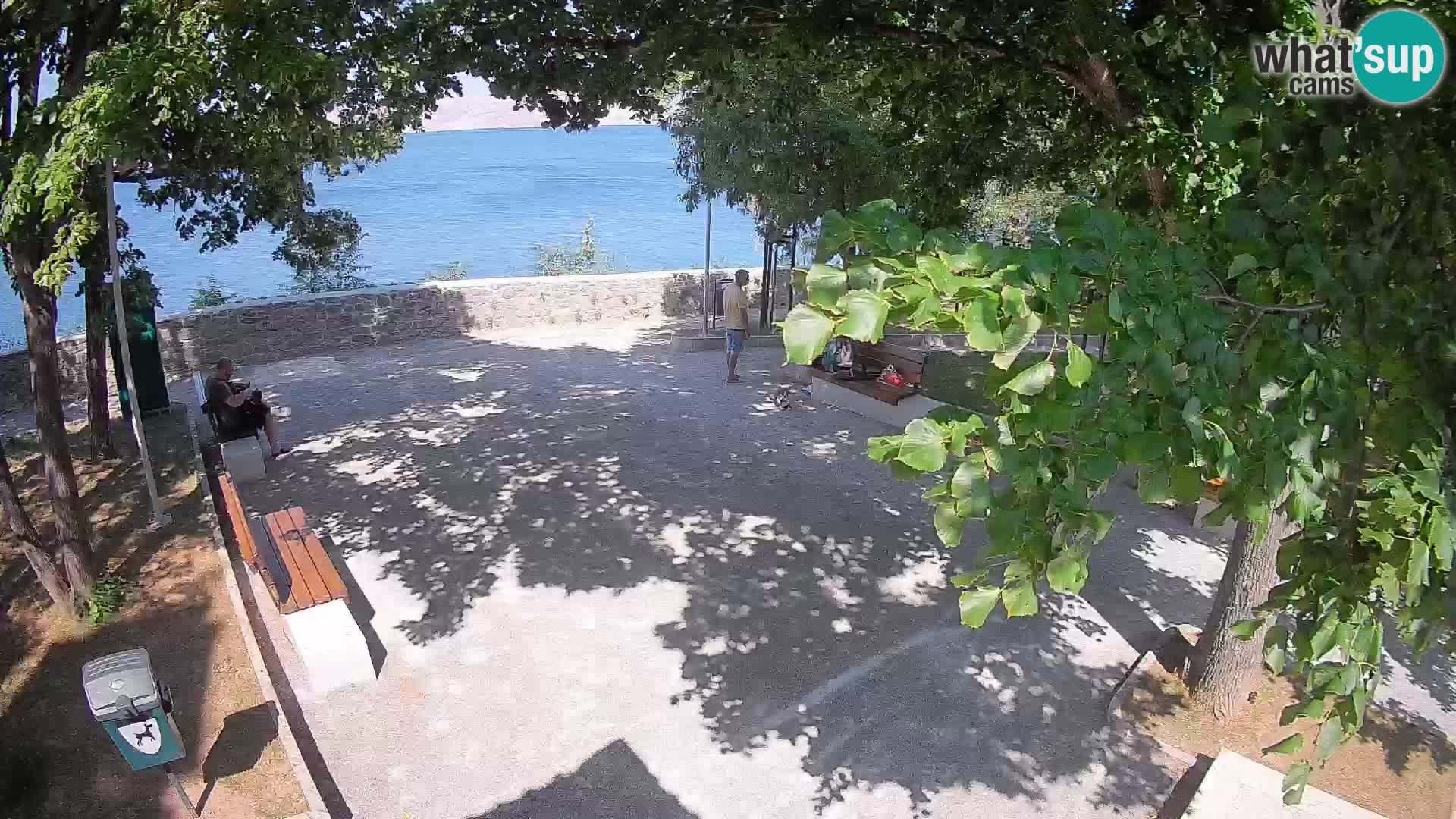 Senj Live Cam – Writers’ Park and the Velebit Channel