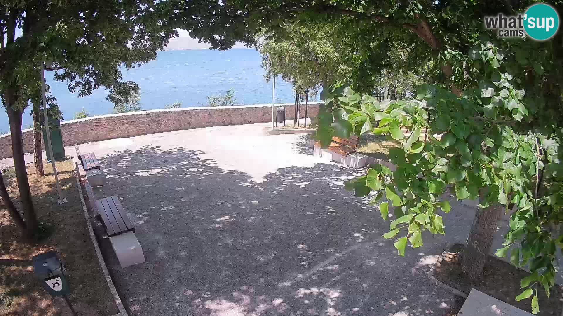 Senj Live Cam – Writers’ Park and the Velebit Channel