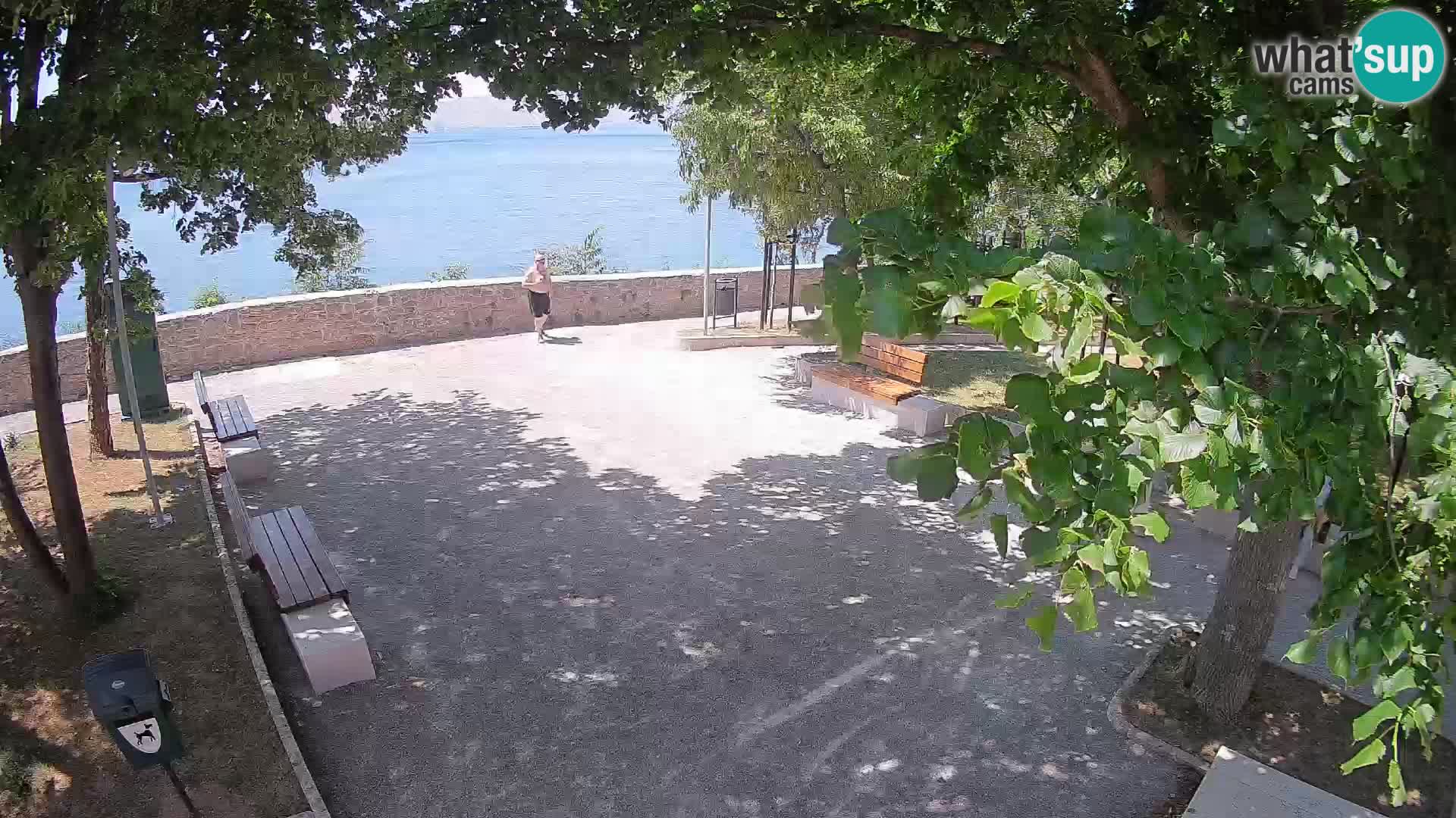 Senj Live Cam – Writers’ Park and the Velebit Channel