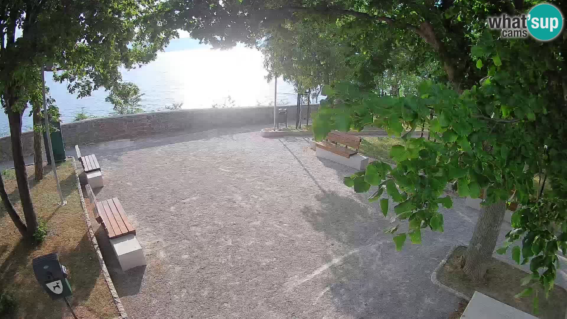 Senj Live Cam – Writers’ Park and the Velebit Channel