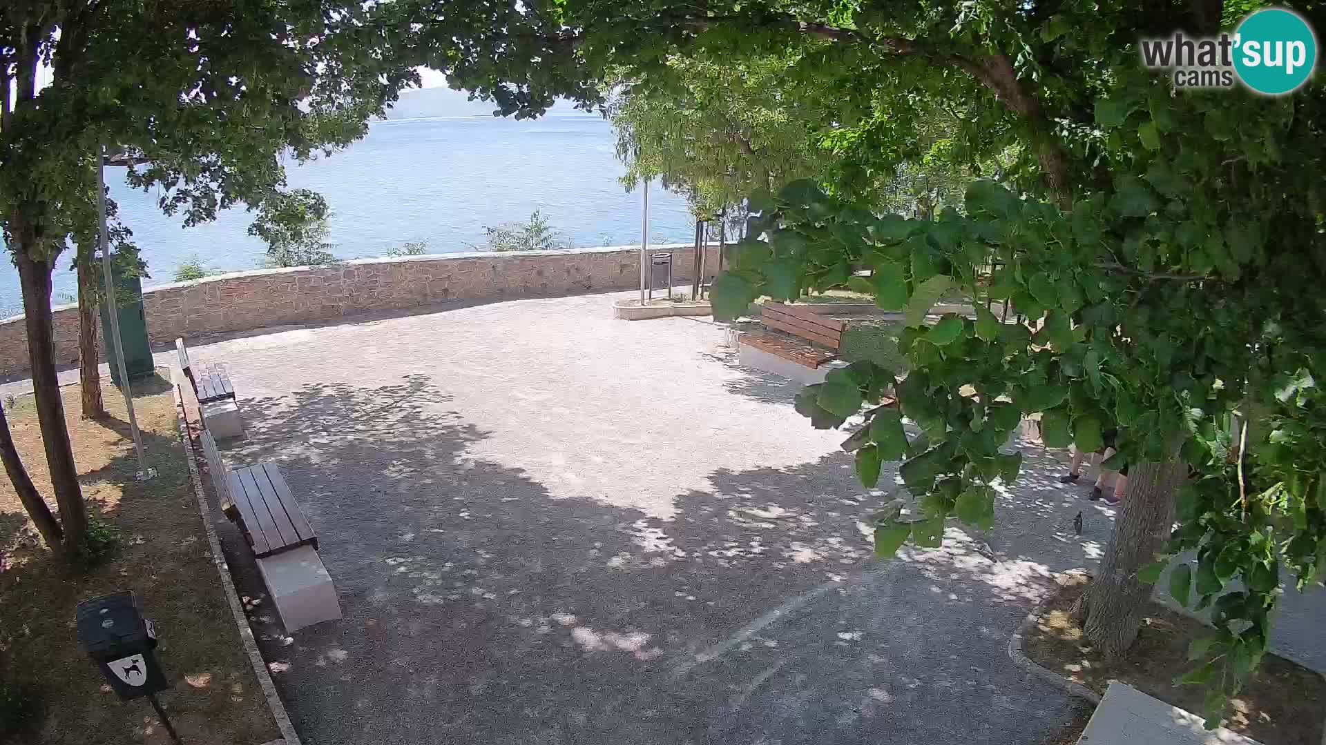 Senj Live Cam – Writers’ Park and the Velebit Channel