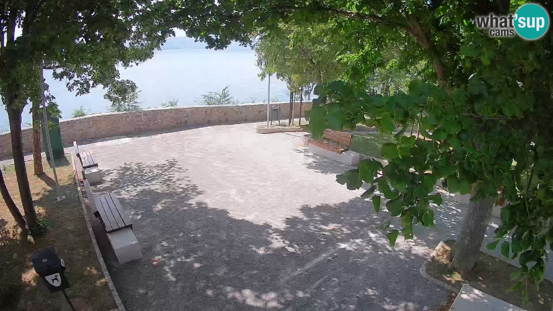 Senj Live Cam – Writers’ Park and the Velebit Channel