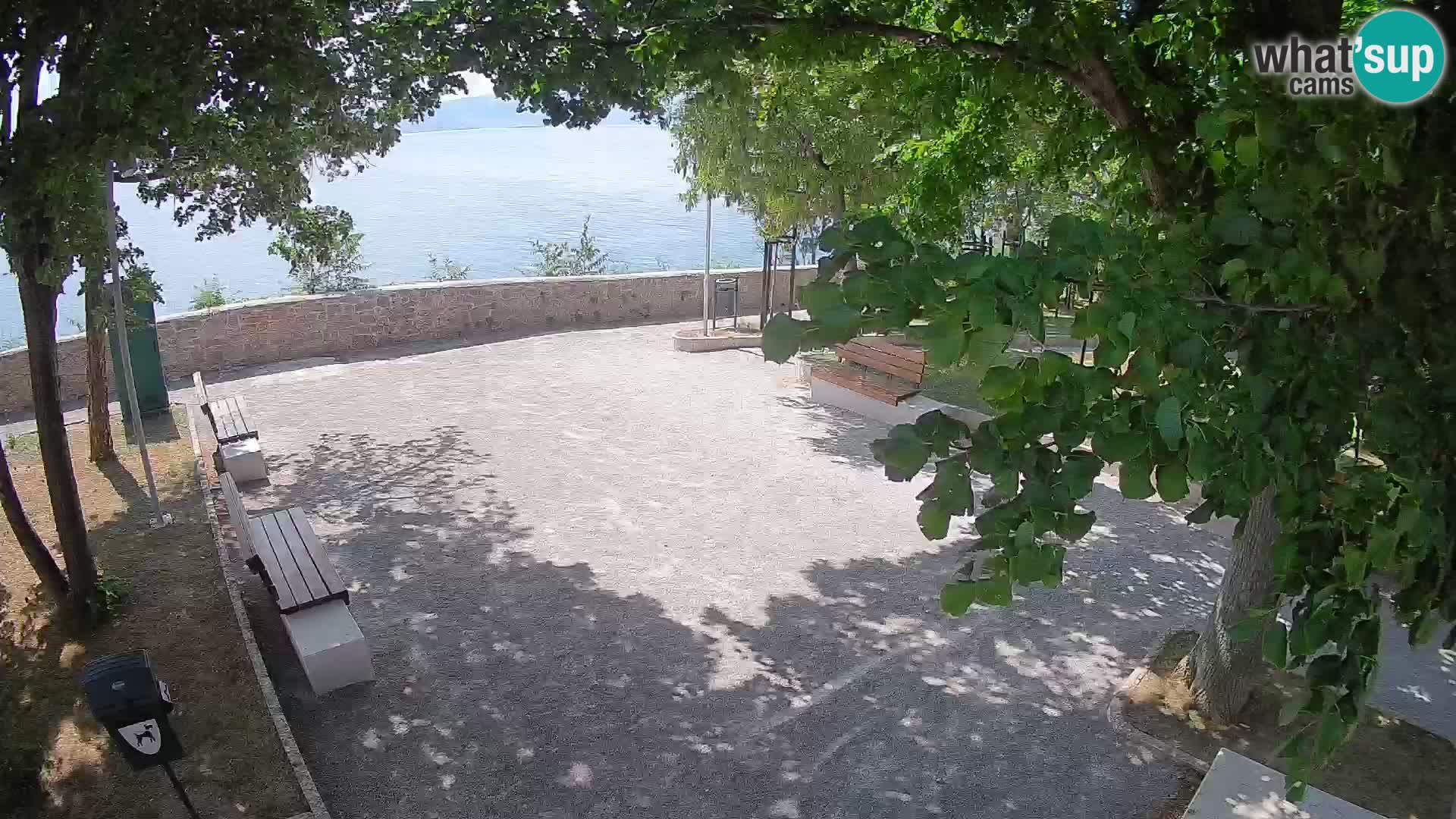 Senj Live Cam – Writers’ Park and the Velebit Channel