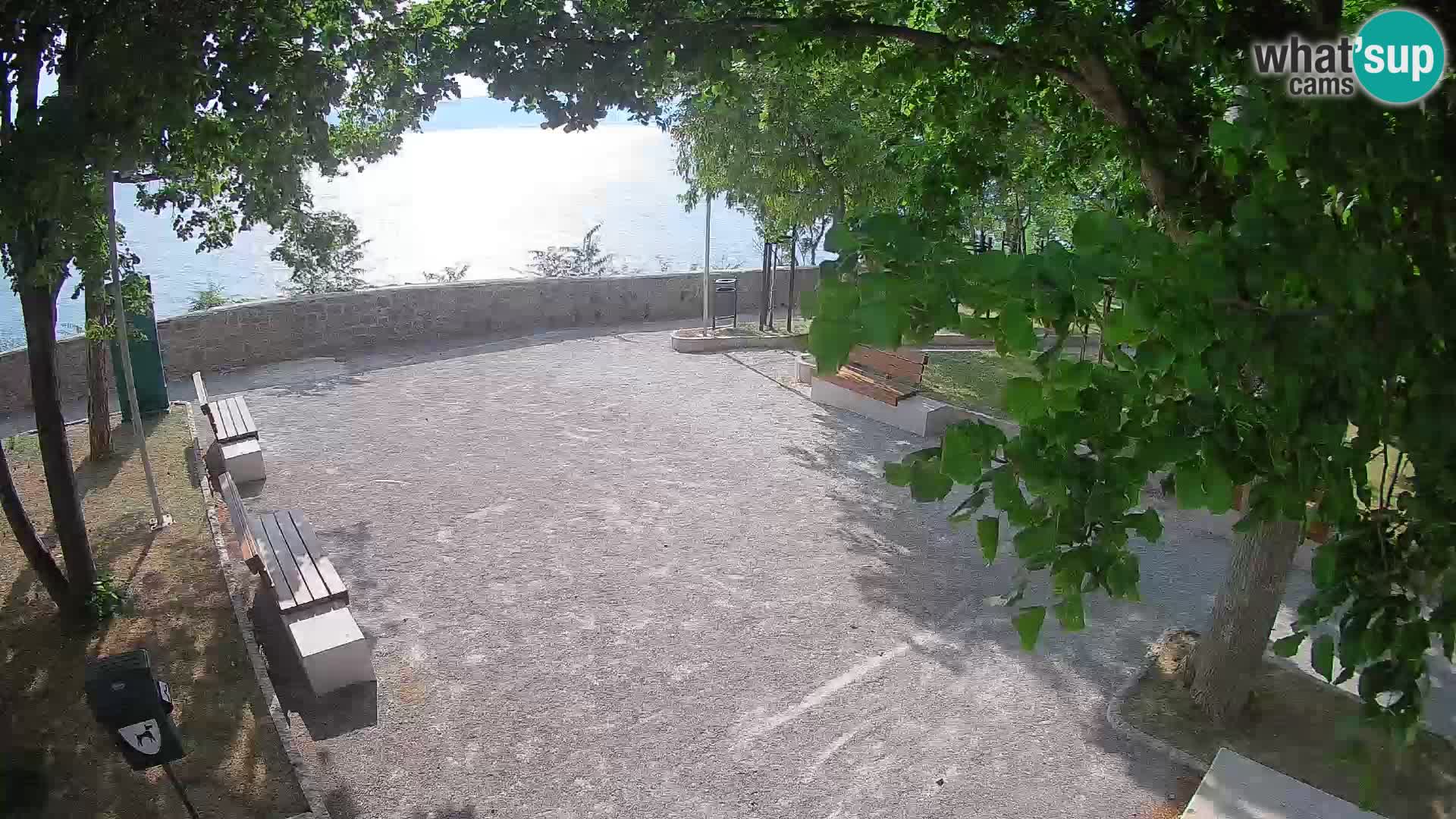 Senj Live Cam – Writers’ Park and the Velebit Channel