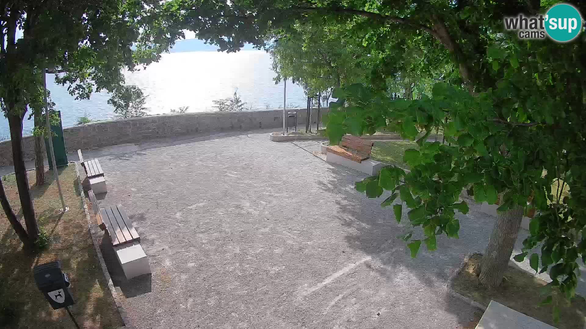Senj Live Cam – Writers’ Park and the Velebit Channel