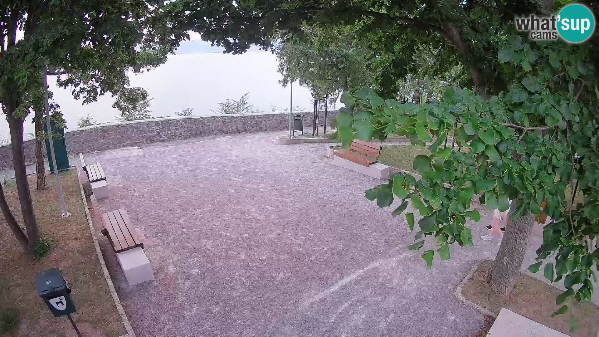 Senj Live Cam – Writers’ Park and the Velebit Channel
