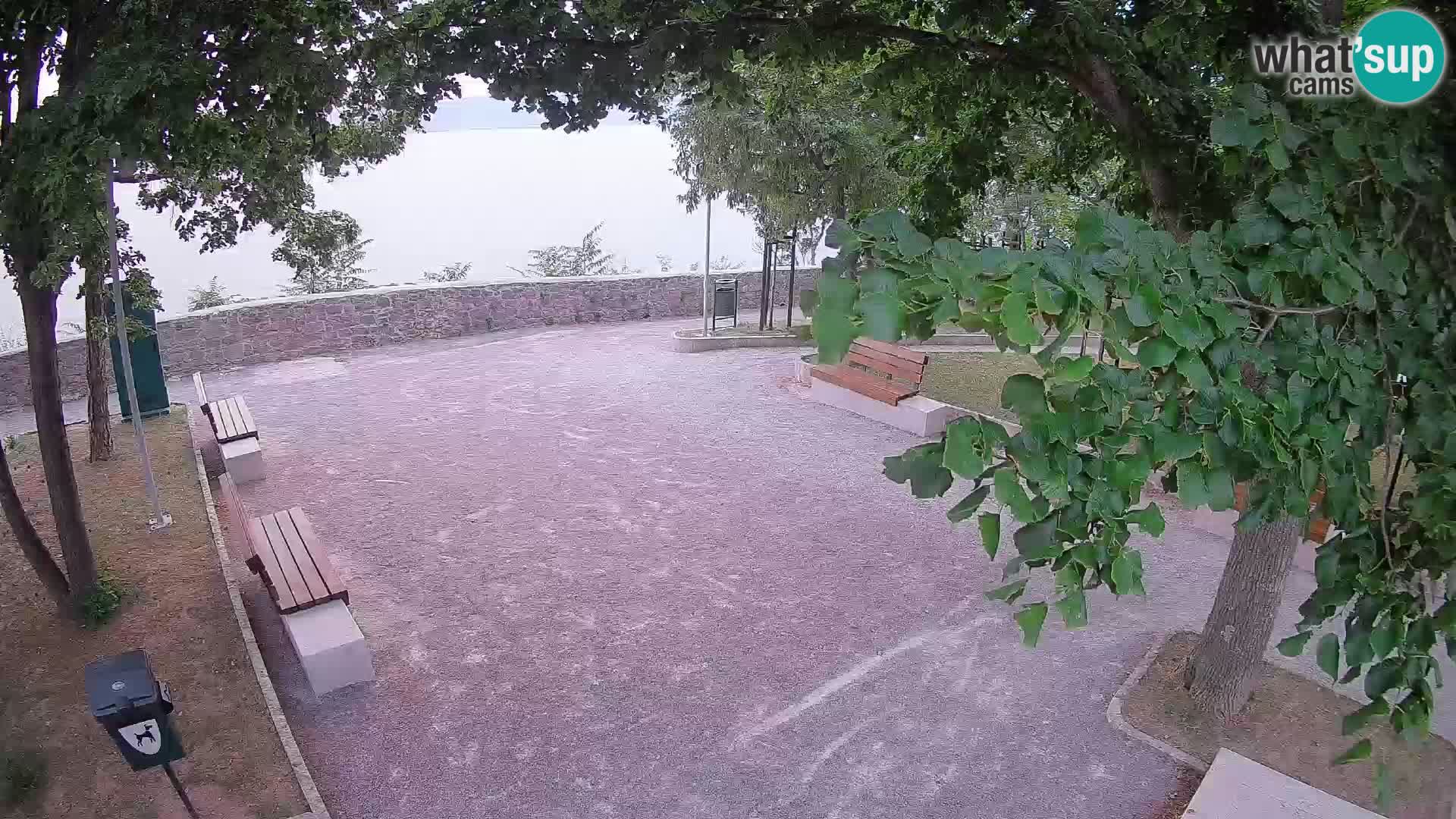 Senj Live Cam – Writers’ Park and the Velebit Channel