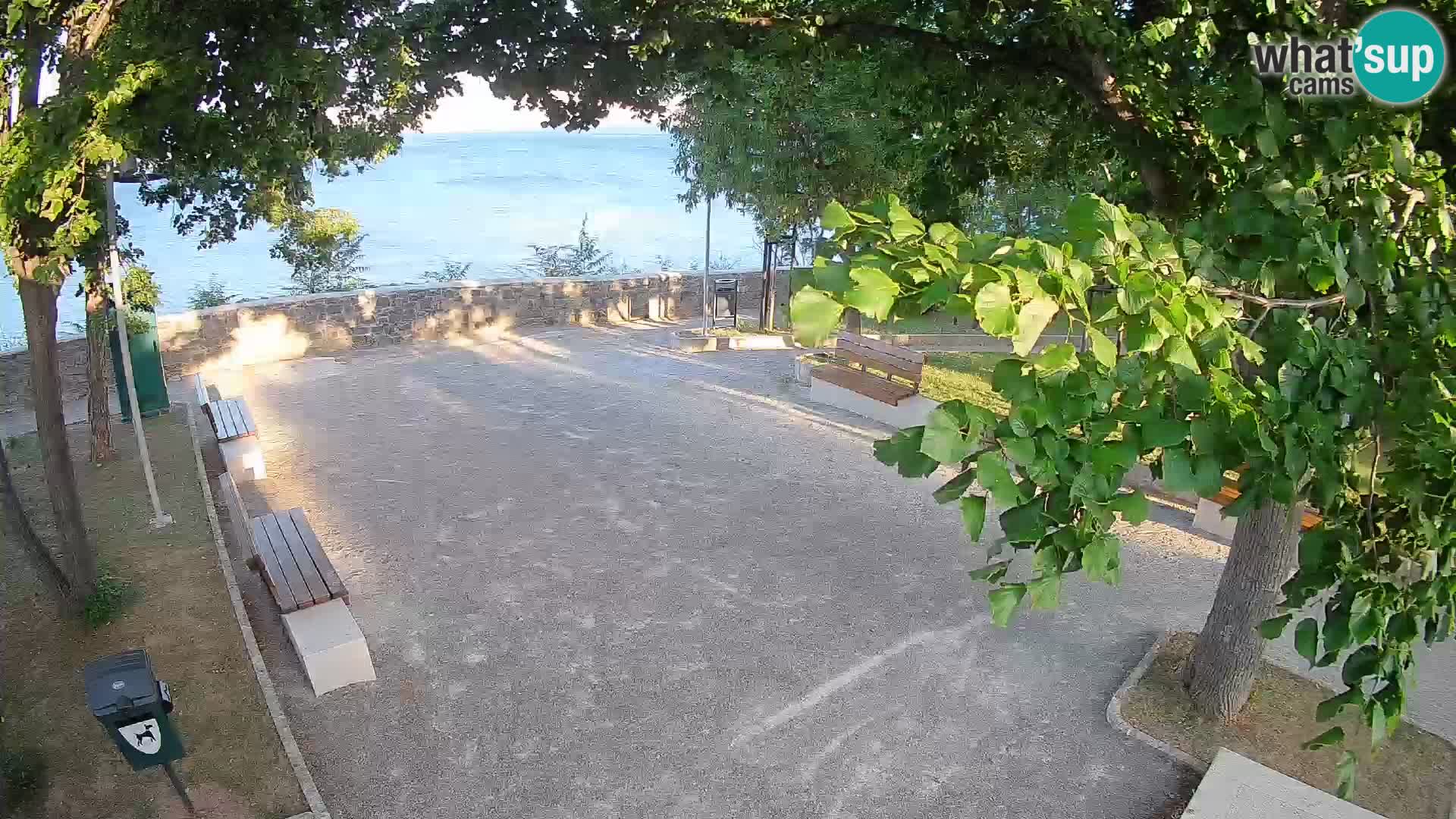 Senj Live Cam – Writers’ Park and the Velebit Channel