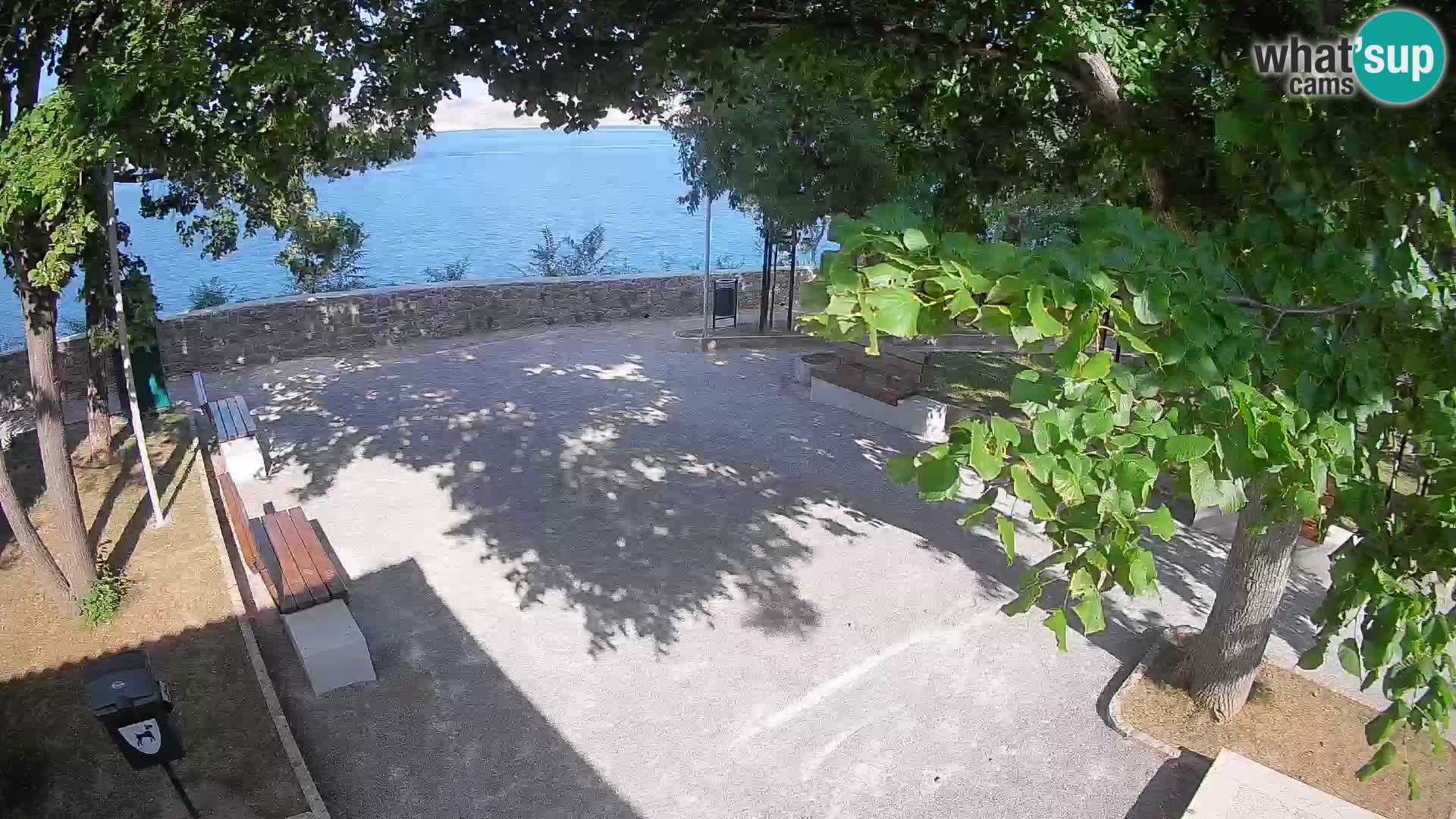 Senj Live Cam – Writers’ Park and the Velebit Channel