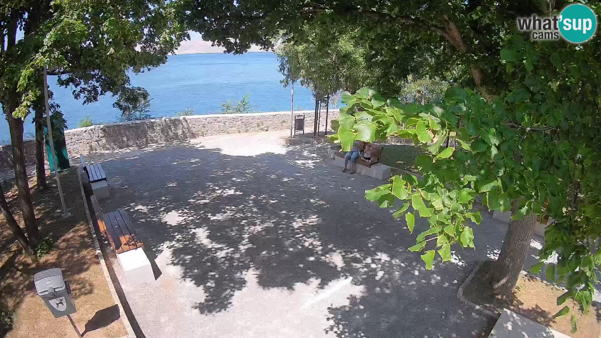 Senj Live Cam – Writers’ Park and the Velebit Channel