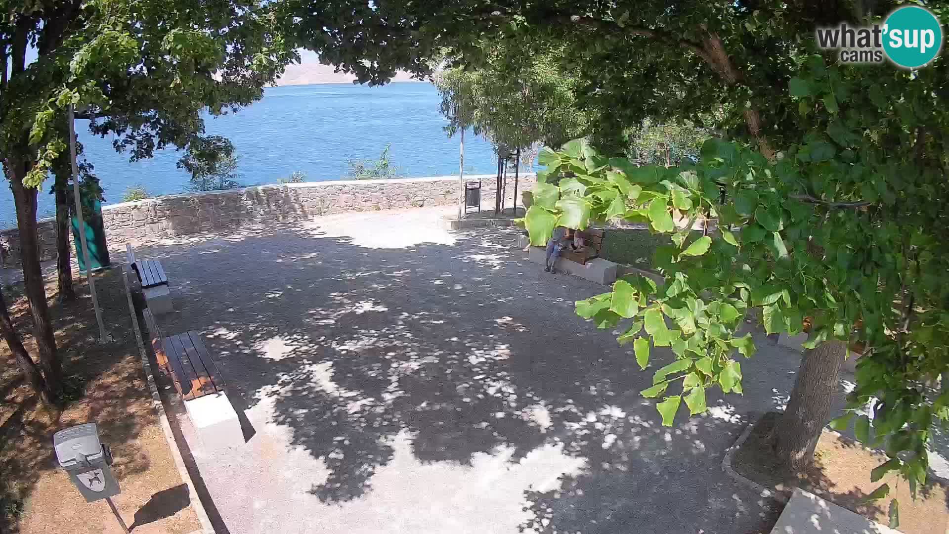 Senj Live Cam – Writers’ Park and the Velebit Channel