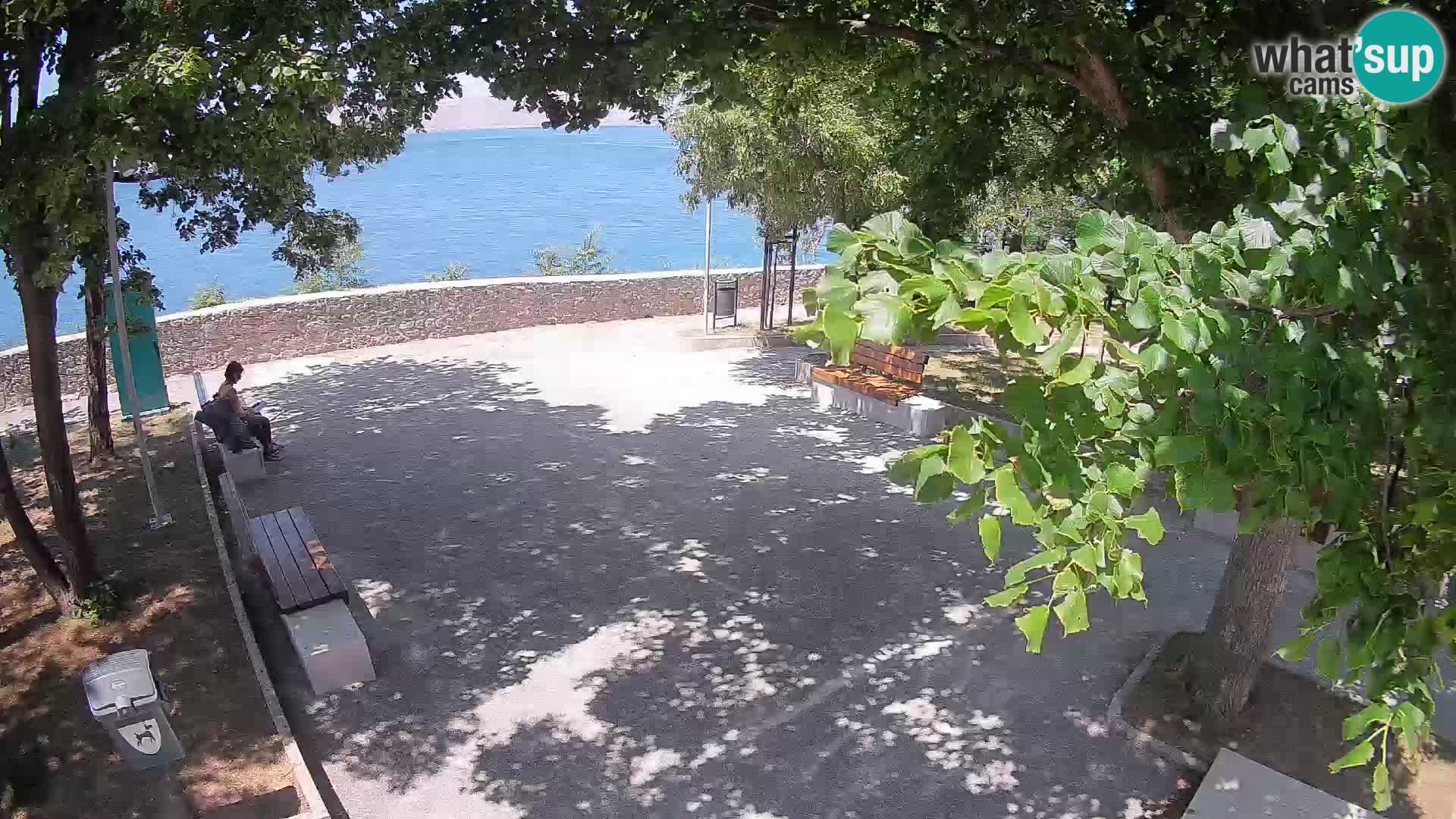 Senj Live Webcam – Schriftstellerpark und Velebit-Kanal