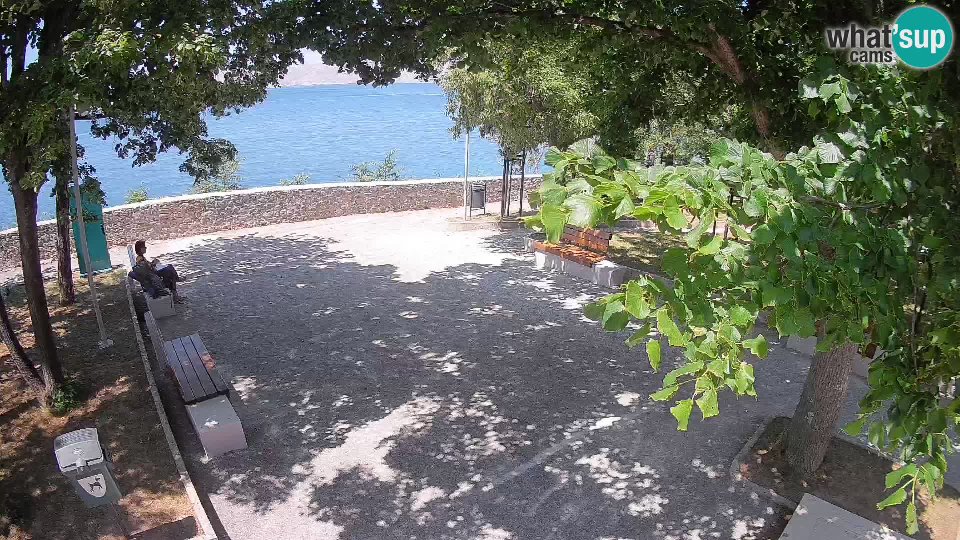 Senj Live Cam – Writers’ Park and the Velebit Channel