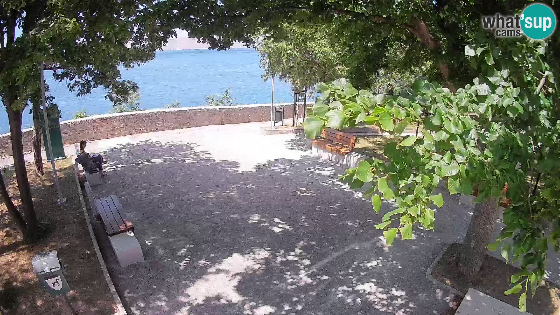 Senj Live Cam – Writers’ Park and the Velebit Channel
