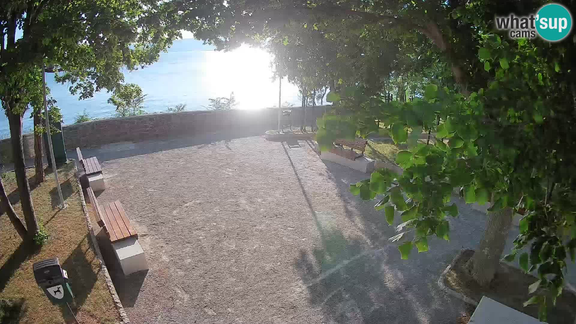 Senj Live Cam – Writers’ Park and the Velebit Channel