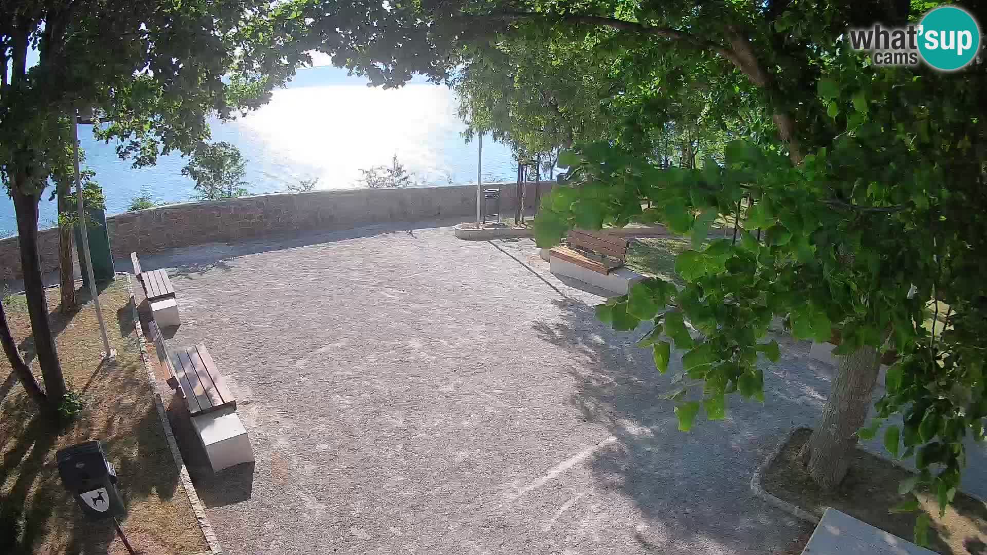 Senj Live Cam – Writers’ Park and the Velebit Channel