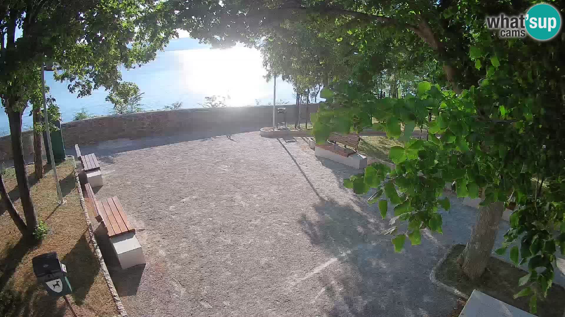 Senj Live Cam – Writers’ Park and the Velebit Channel