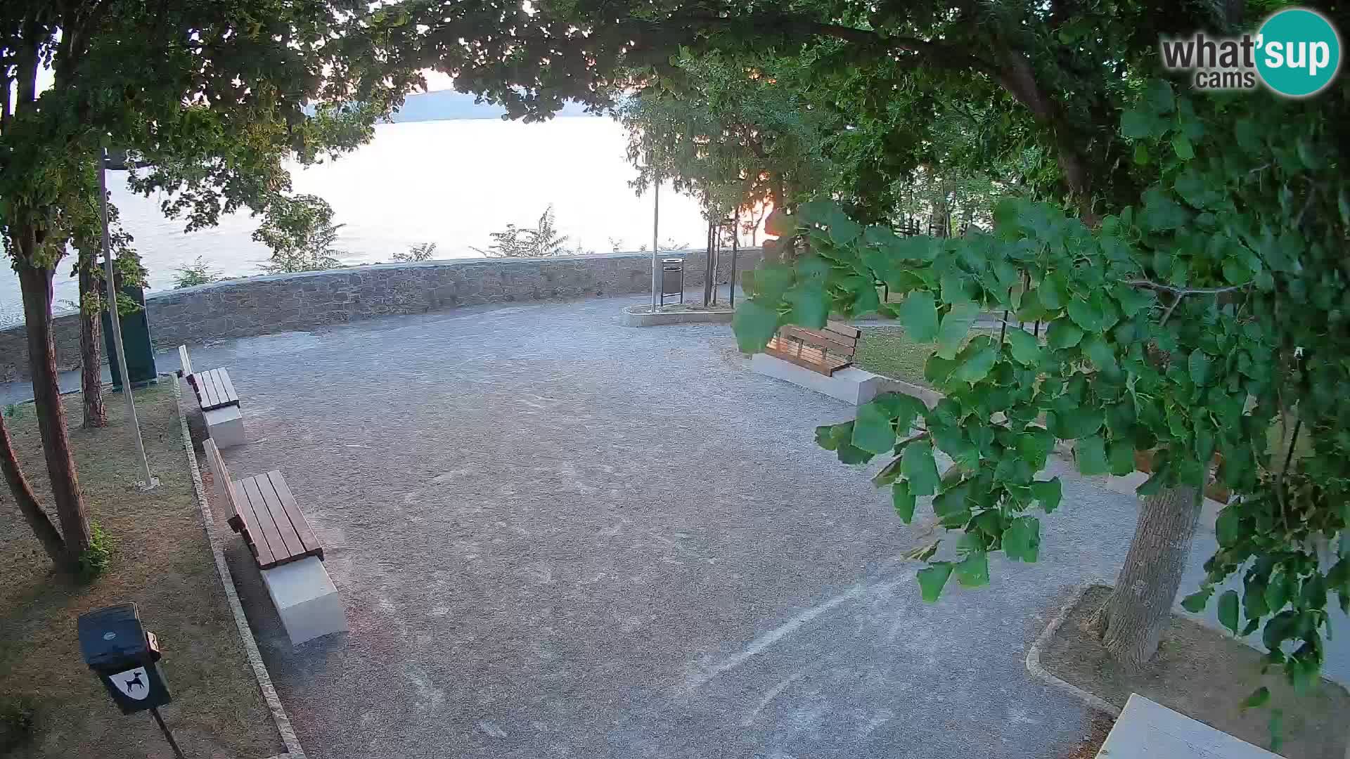 Senj Live Cam – Writers’ Park and the Velebit Channel