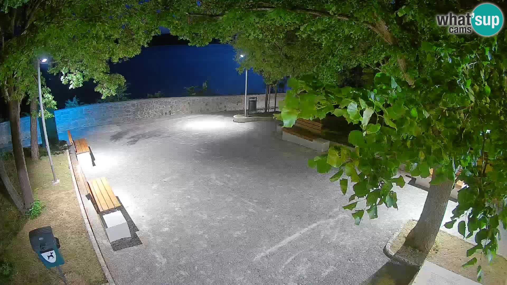Senj Live Cam – Writers’ Park and the Velebit Channel