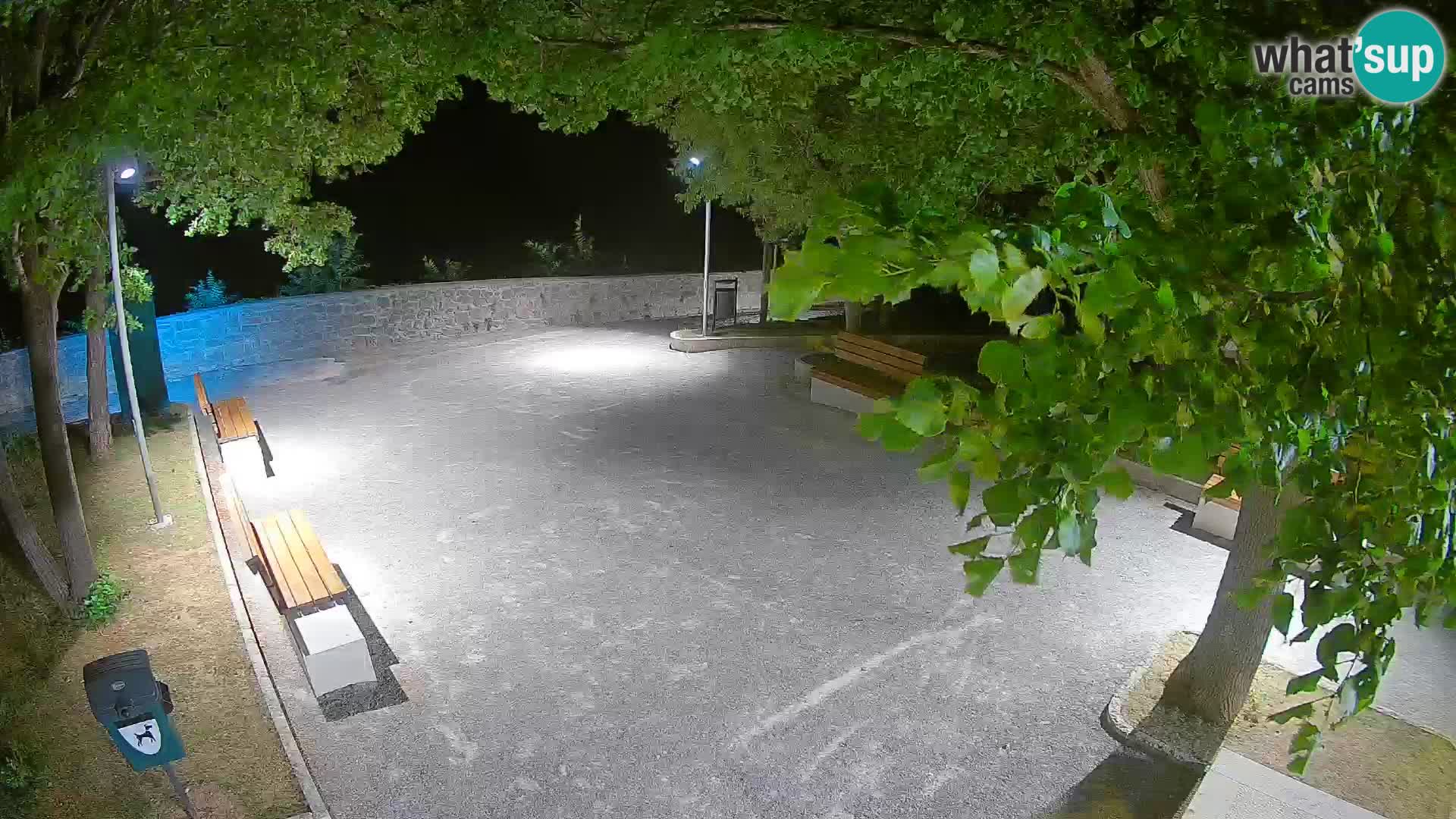 Senj Live Cam – Writers’ Park and the Velebit Channel