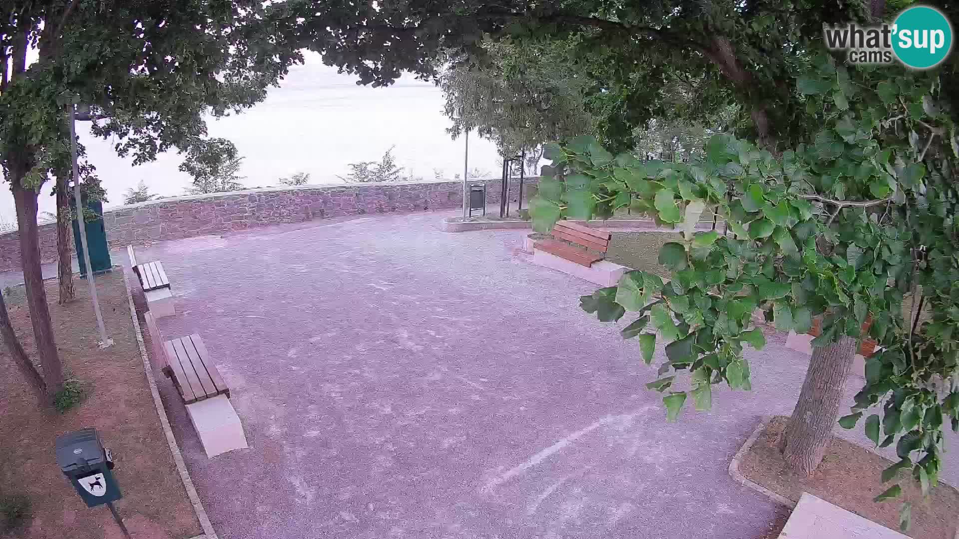Senj Live Cam – Writers’ Park and the Velebit Channel