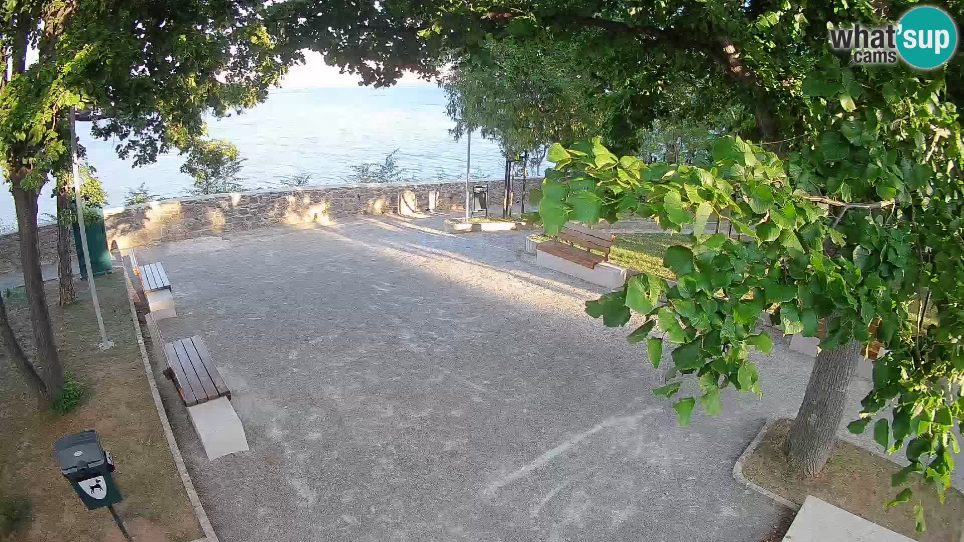Senj Live Cam – Writers’ Park and the Velebit Channel