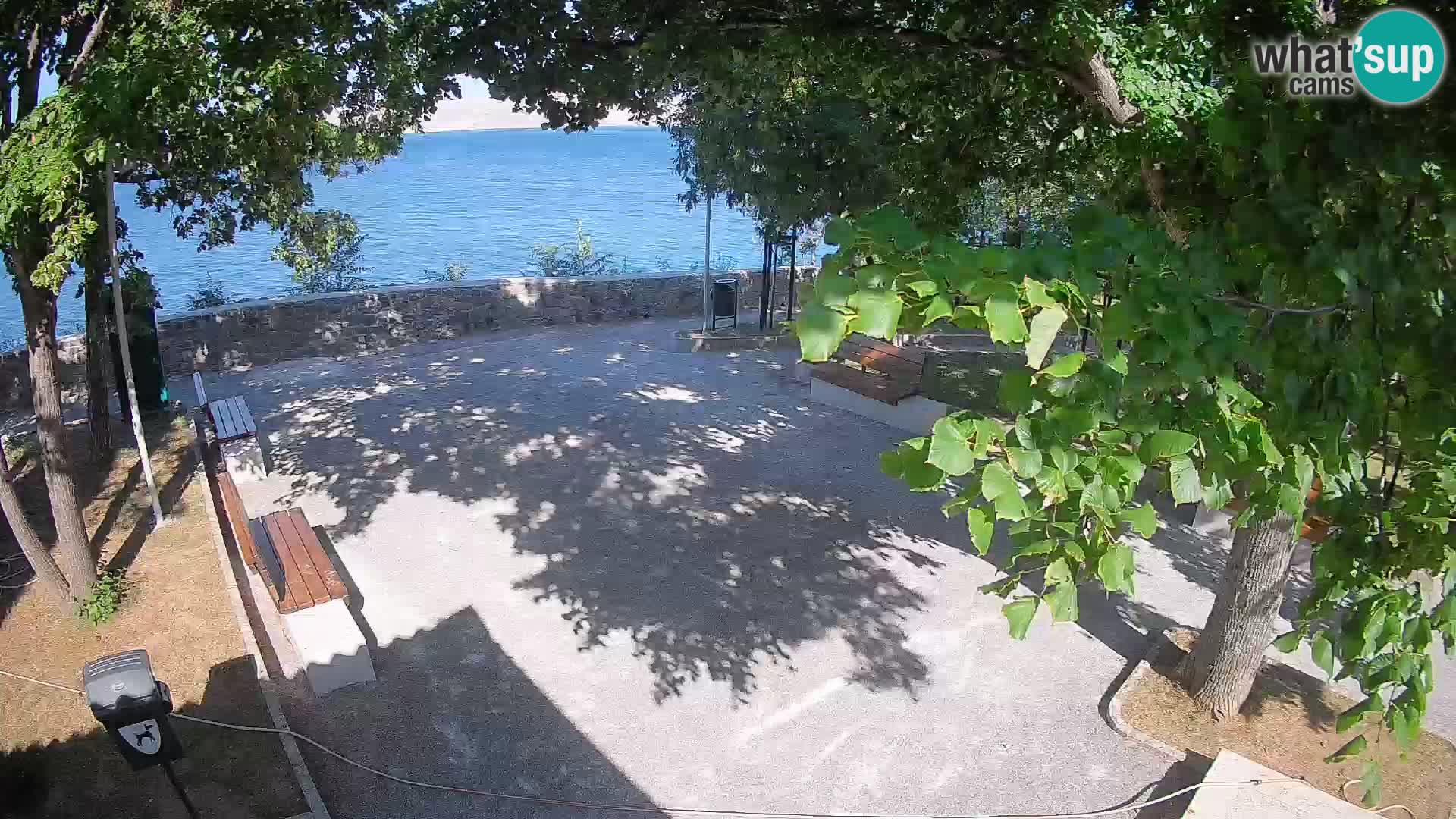 Senj Live Cam – Writers’ Park and the Velebit Channel