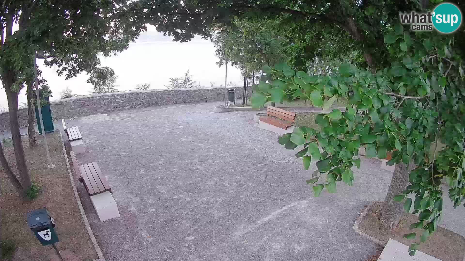 Senj Live Cam – Writers’ Park and the Velebit Channel