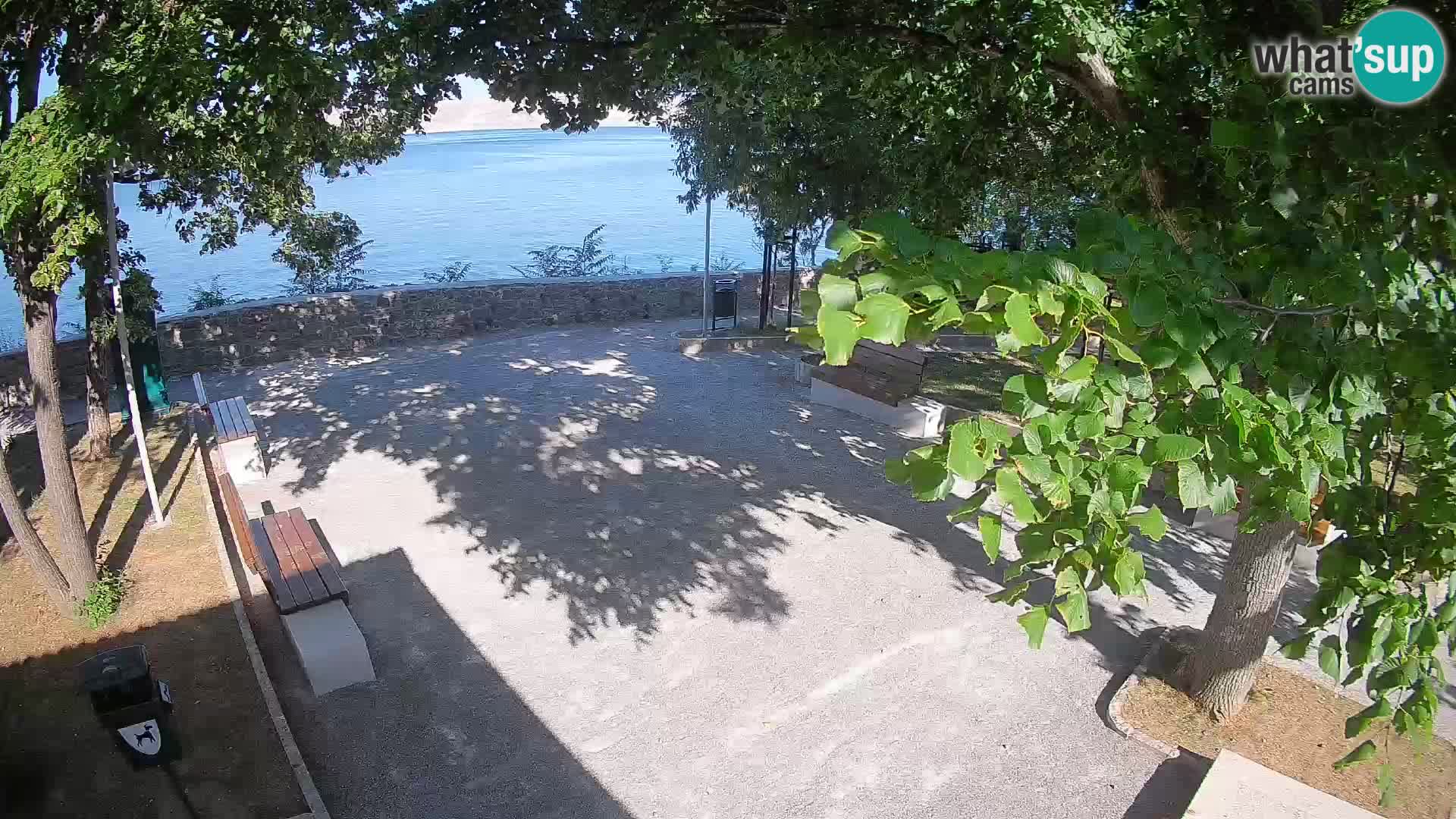 Senj Live Cam – Writers’ Park and the Velebit Channel
