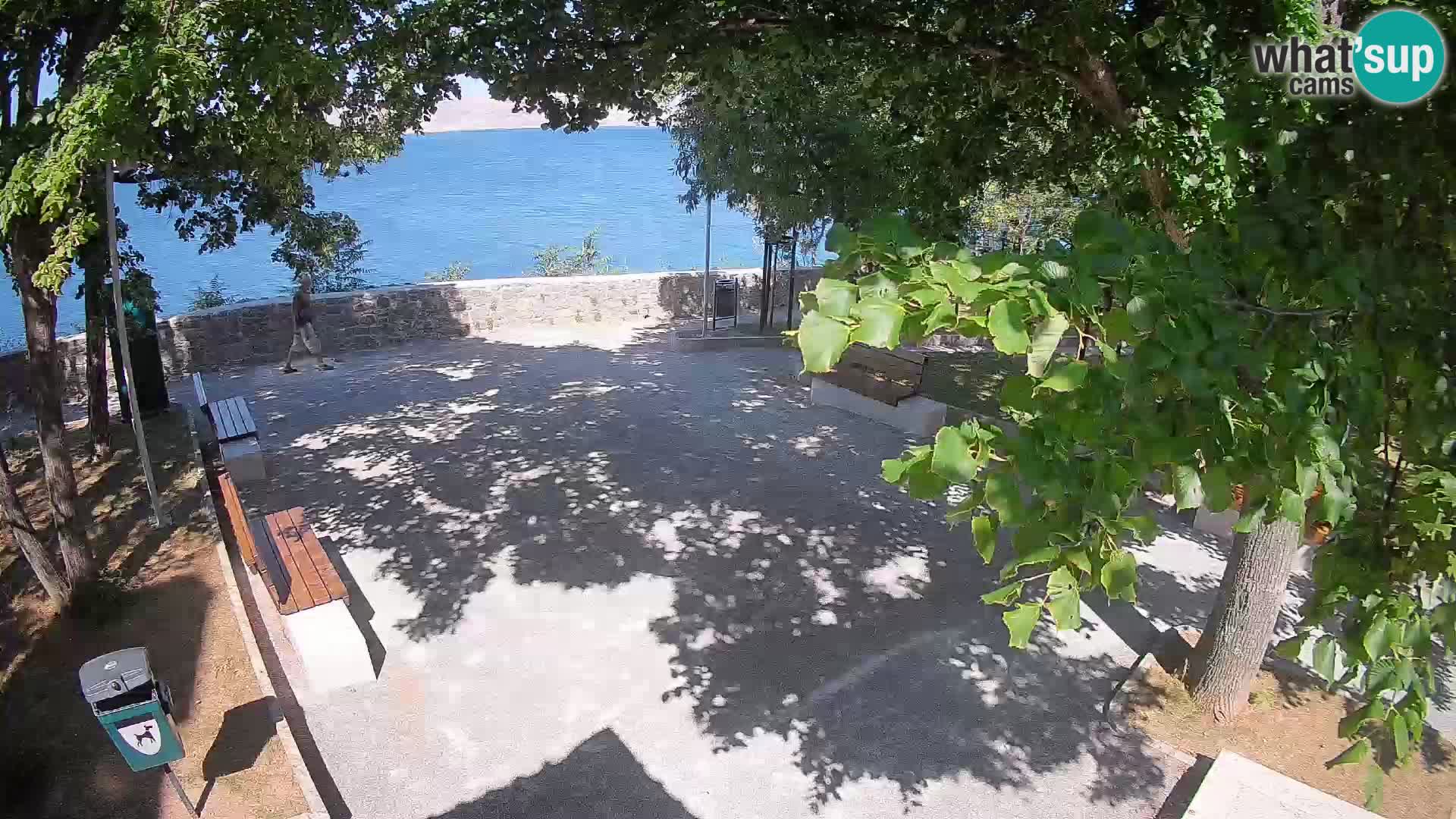 Senj Live Cam – Writers’ Park and the Velebit Channel