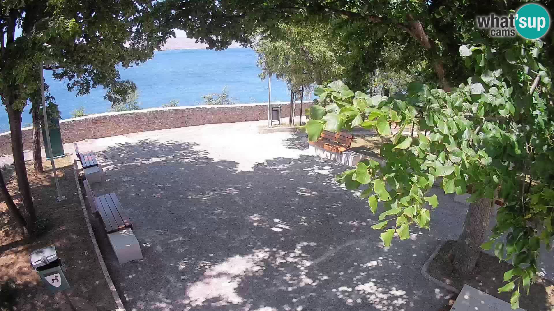 Senj Live Cam – Writers’ Park and the Velebit Channel