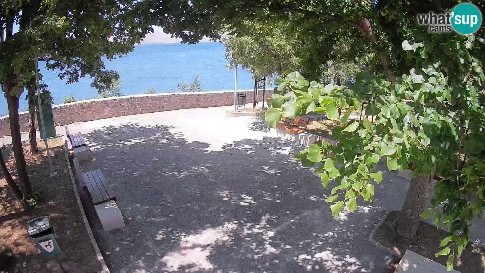 Senj Live Cam – Writers’ Park and the Velebit Channel